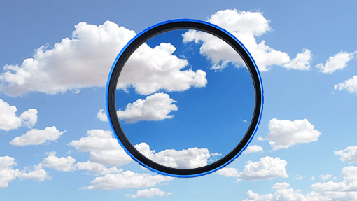Circular Polarizer Filter brings out the blue in the sky