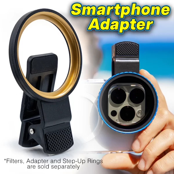 Smartphone Filter Polarizer Lens attached to phone