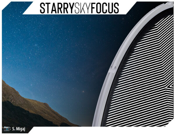 Starry Focus Filter aka bahtinov mask used for astrophotography and focusing on stars