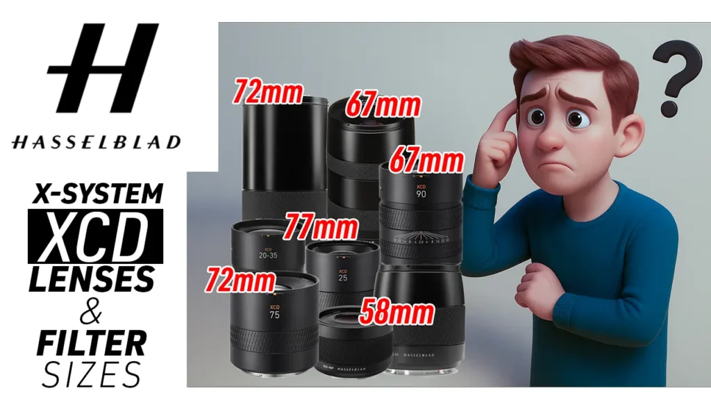 Hasselblad XCD Lens Filter Size Guide